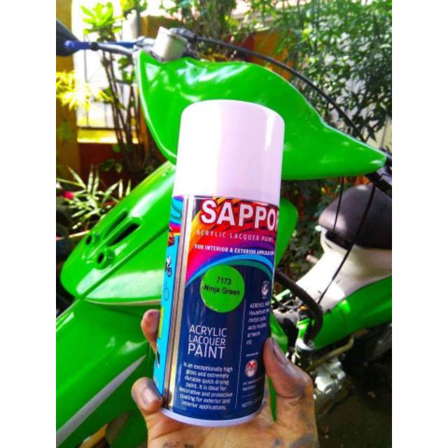 CAT SEMPROT SAPPORO SPRAY PAINT 7173 NINJA GREEN 300ML / PYLOX / PILOKS