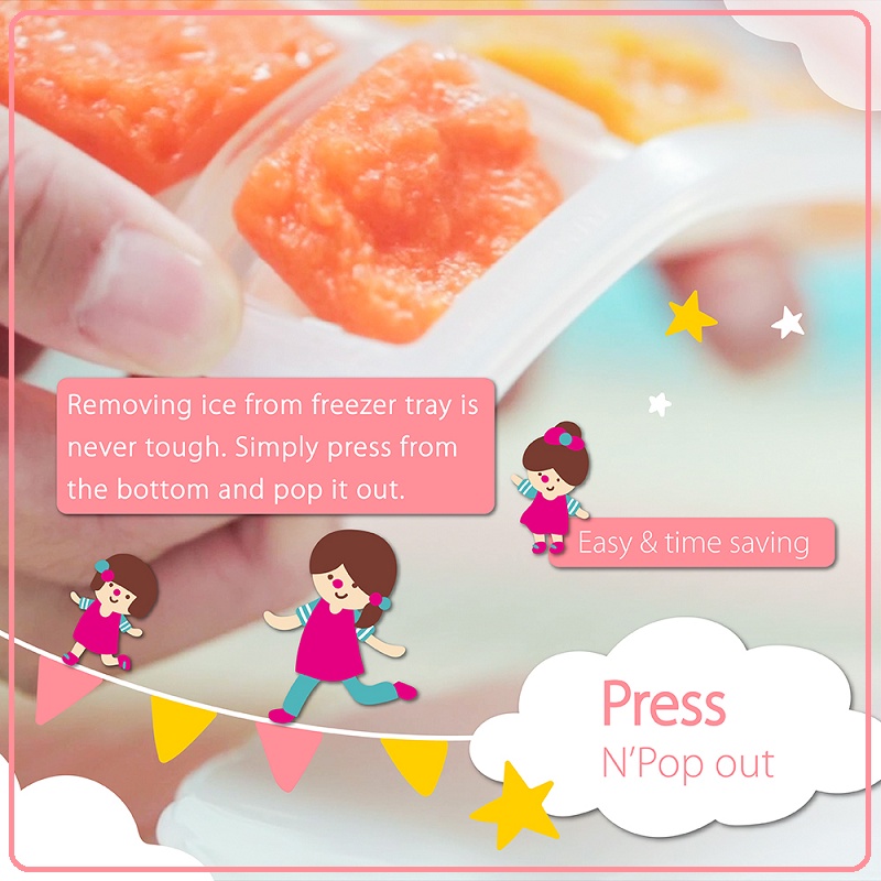 2Angels Silicone Baby Food Freezer Tray 15ml