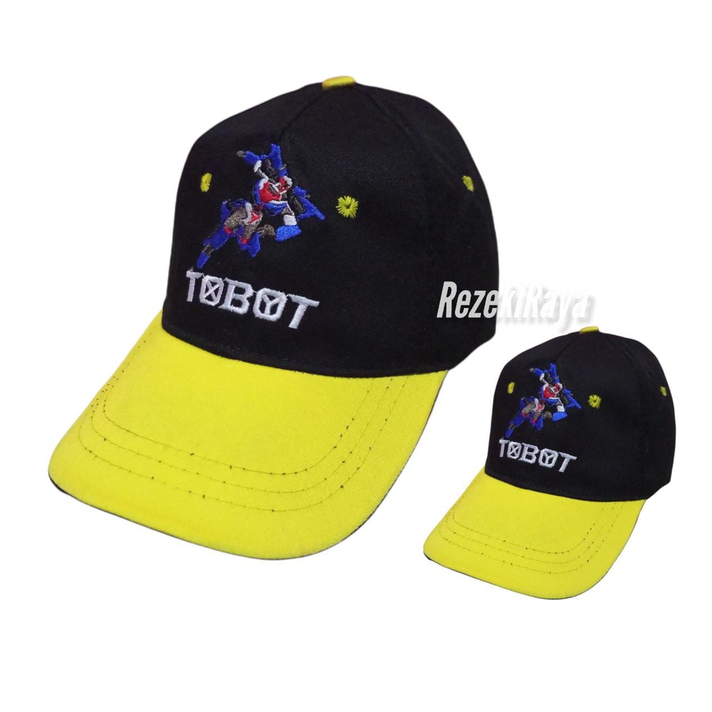 Topi Baseball Anak Laki Laki Topi Karakter TOBOT Topi Bordir Kartun