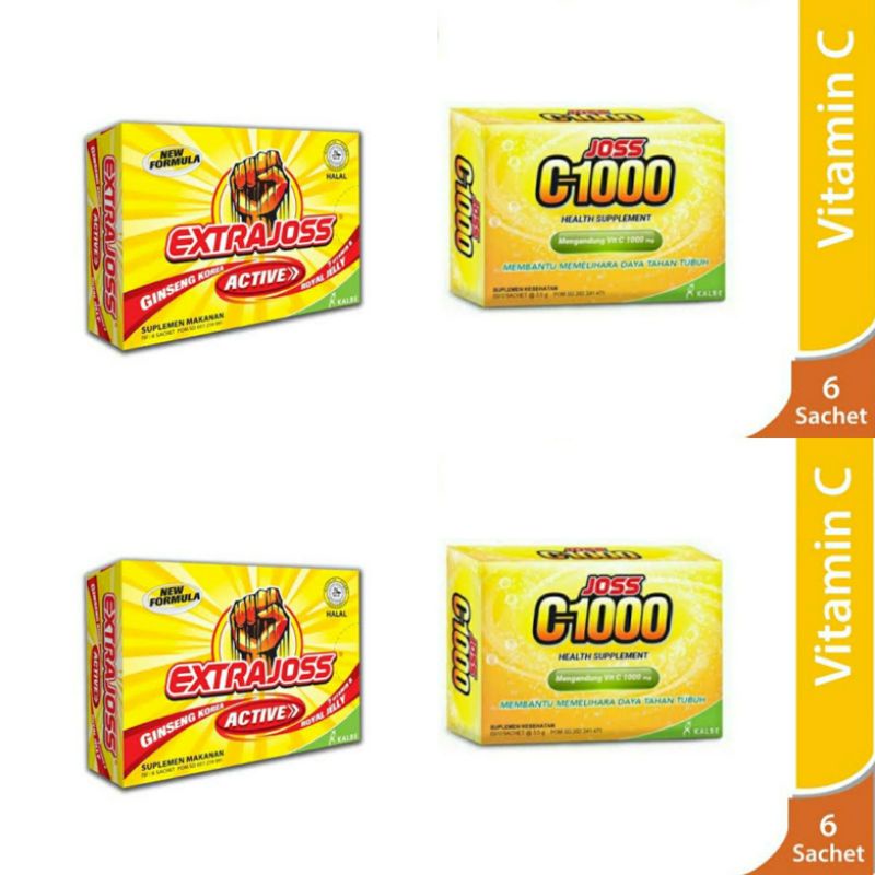 

Extra Joss Active/Joss C-1000 minuman kesehatan isi 6