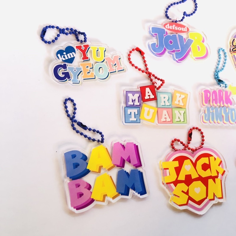 Keyring nama GOT7 (gantungan akrilik GOT7) - kulkit