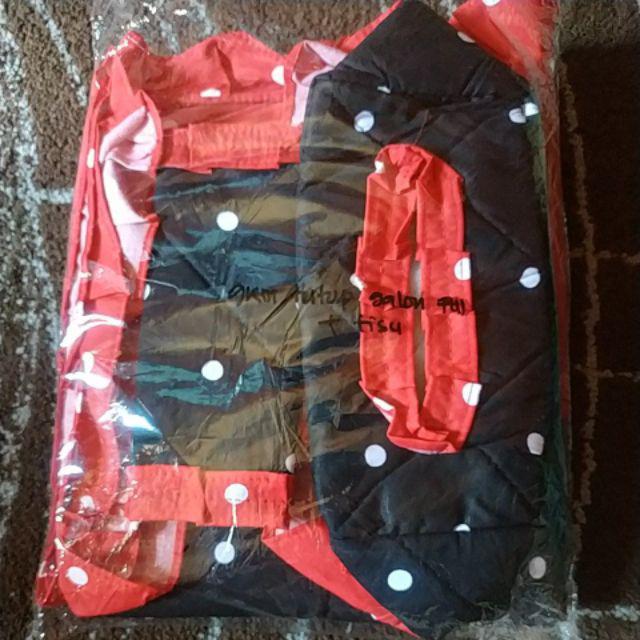 [murah] Homeset / Taplak Meja - Dottie Onyx Mix Fusia