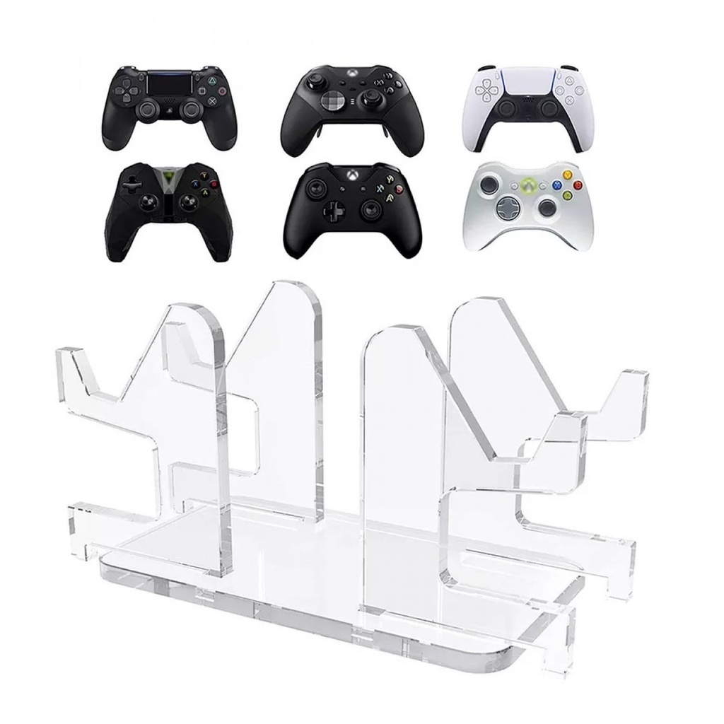 Horizontal Dual Controller Stand Holder PS4 PS5 Dualsense Dualshock