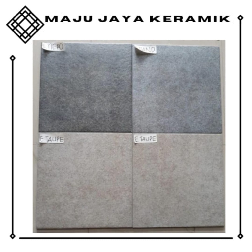 KERAMIK LANTAI 40X40 KASAR  EVEREST SAND NERO TAUPE | KERAMIK LANTAI GARASI 40X40 KASAR | KERAMIK LA