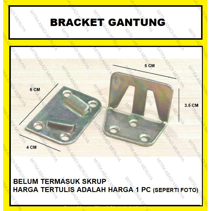 Hak Ranjang Tengah Bracket Ranjang Bracket Dipan Hak Dipan