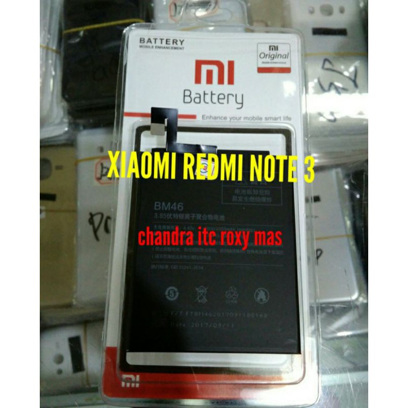 BATREI BATREY BATRE XIAOMI REDMI NOTE 3 PRO BM46 ORIGINAL