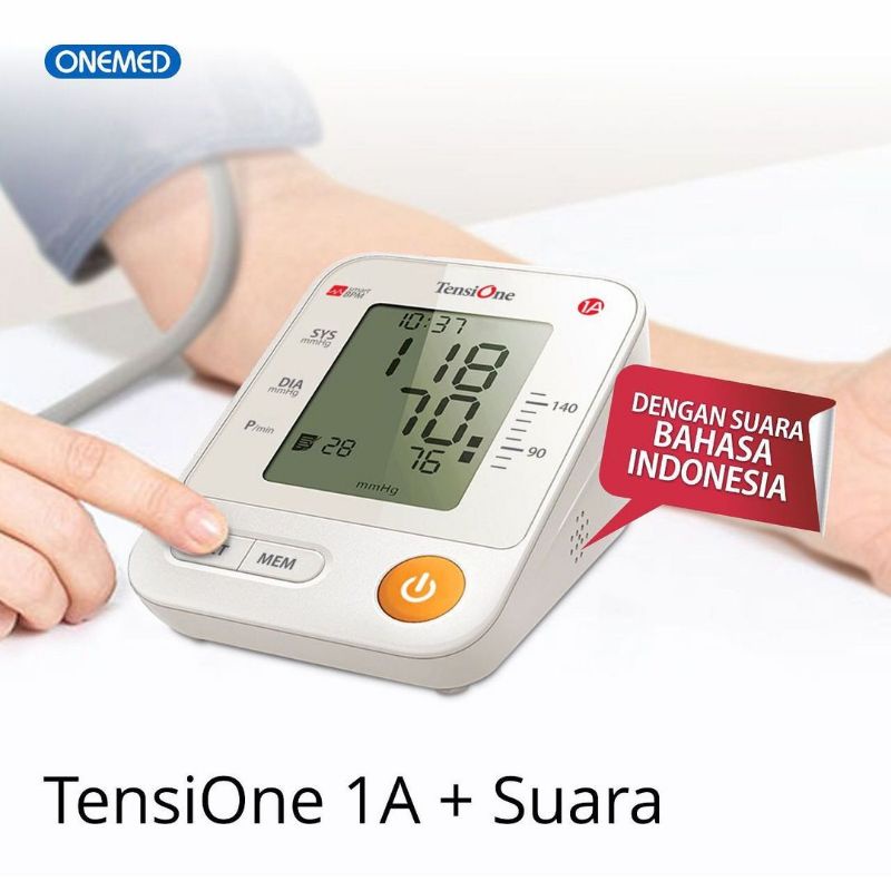 TensiOne 1A + Voice Tensimeter Digital Alat Ukur Tekanan Darah