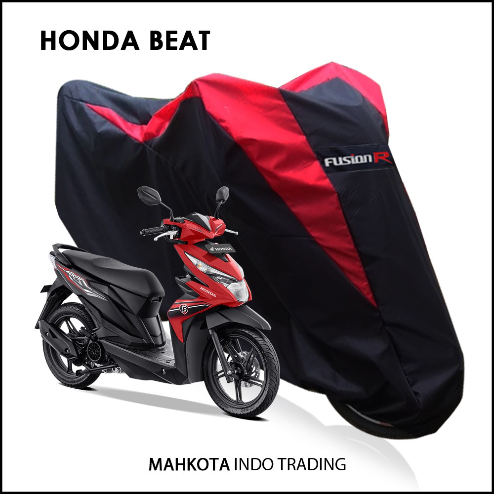 Sarung Motor Warna HONDA BEAT Waterproof / Penutup Motor Warna BEAT / Cover Motor Merek FUSION R