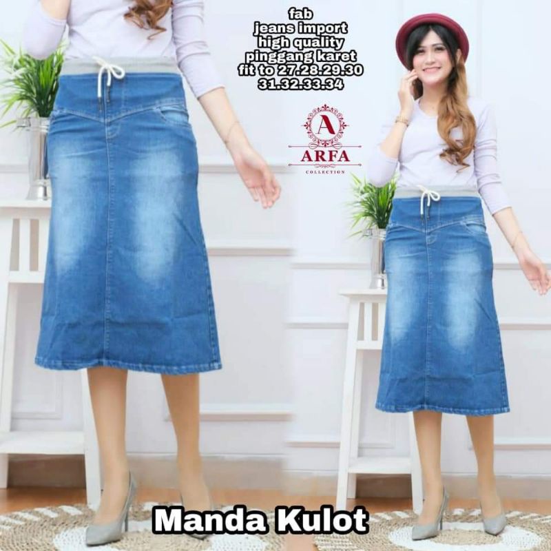 Manda kulot rok  jeans