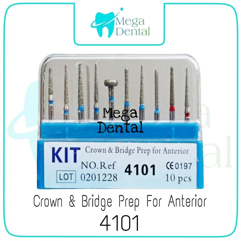Bur Preparasi Veneer Crown & Brige Prep For Anterior 4101