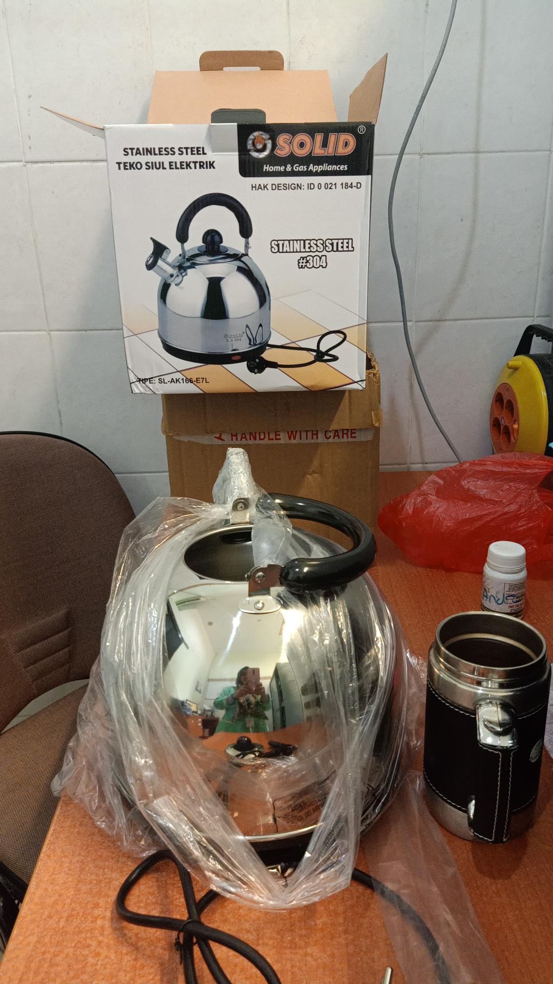 Solid Teko Listrik Bunyi Siul 7 Liter Sl-ak166-e7l Hi-lux Ceret Elektrik 7l Whistling Kettle