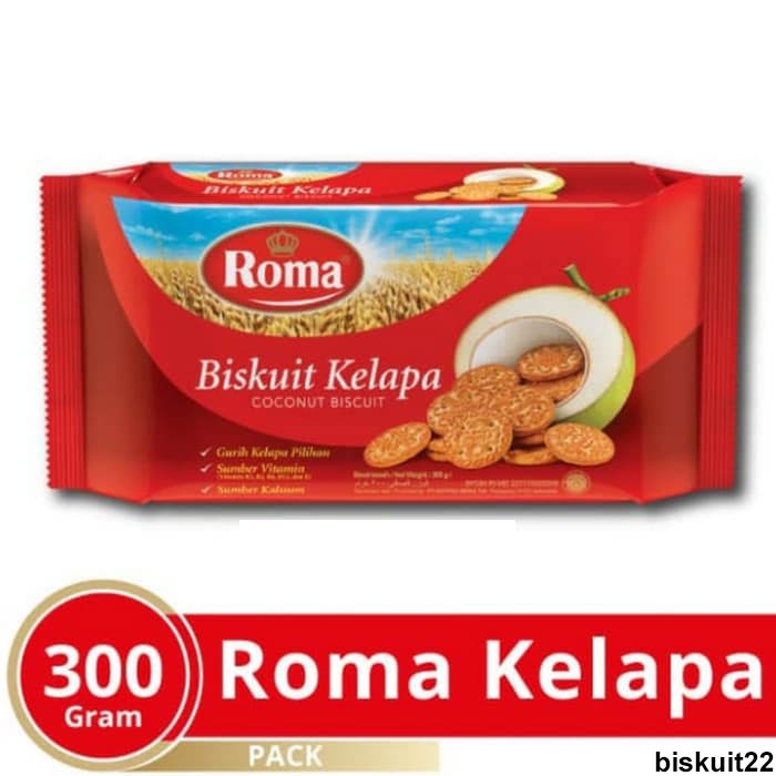 

Roma Biskuit Kelapa 300gram - biskuit roma kelapa murah biskuit22