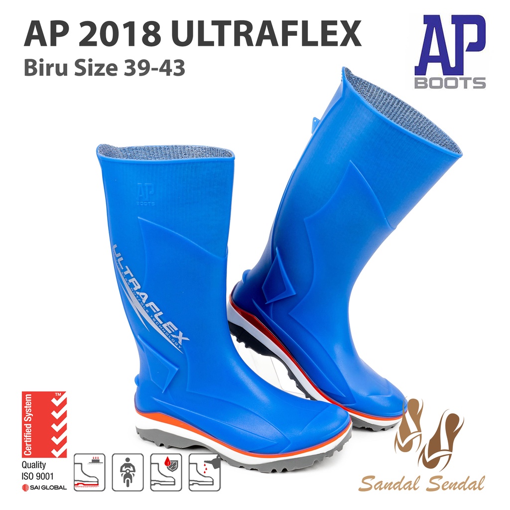 Sepatu Boot Tinggi AP Boots AP 2018 ULTRAFLEX BIRU TOURING INDUSTRI