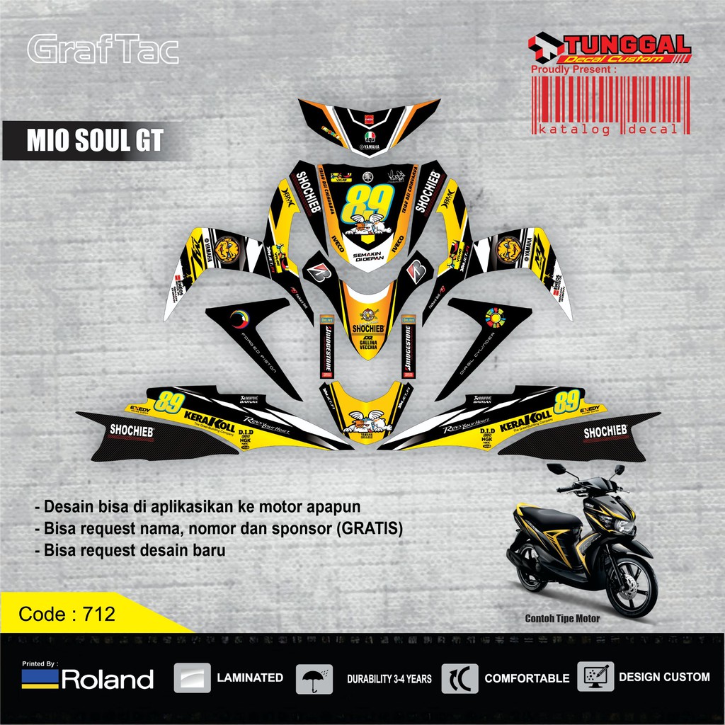 DECAL MIO SOUL GT MOTOGP