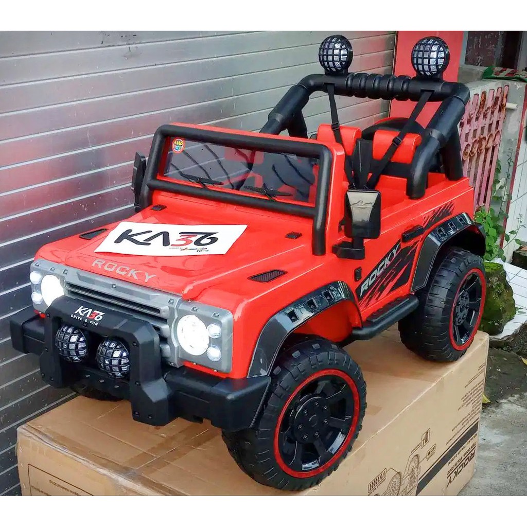 Mainan Mobil Aki Anak model Jeep Rocky - Volta 5008 (Ada Remote Control)