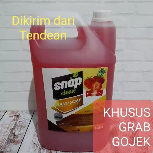 Sabun Cuci Tangan Handsoap Hand Soap Wash Handwash Snap Clean 4 Liter 4l Bukan 1 2 Liter Gojek Grab