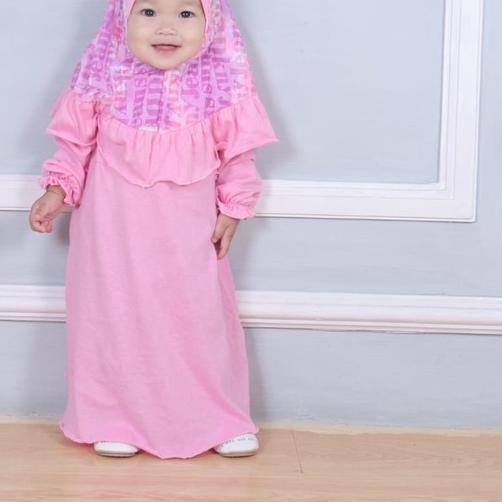 ☪ Gamis Bayi Perempuan 06 Bulan l Baju Muslim Bayi Perempuan l Gamis Anak 6Bulan - 1Tahun ♡