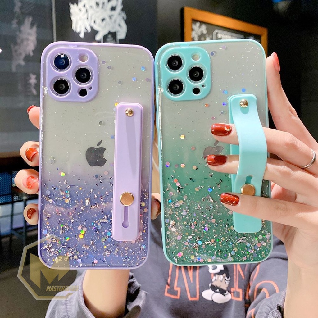 YS001 SOFTCASE AKSEN GLITTER WARNA MACARON IPHONE 6 6+ 7 7+ X XS XR MAX MA2713