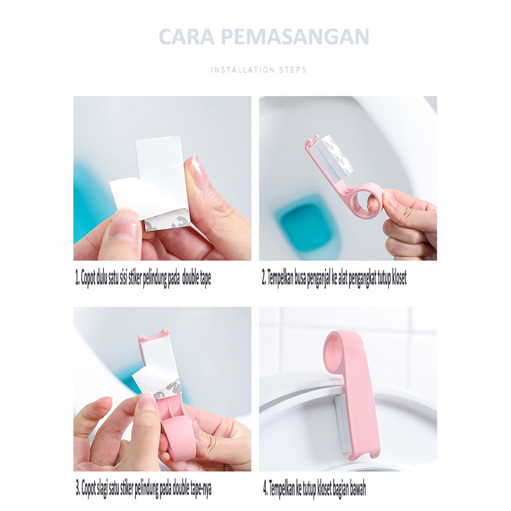 Pengangkat Tutup Tempat Dudukan Closet Toilet Portable Kamar Mandi