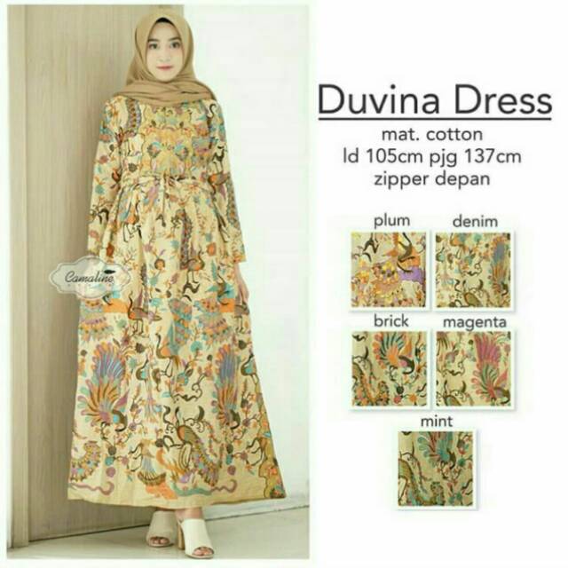 GROSIR BATIK DUVINA DRESS