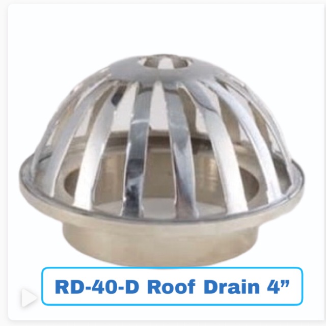 RD-40-D Saringan Talang Air / Roof Drain Kuningan 4 “inch