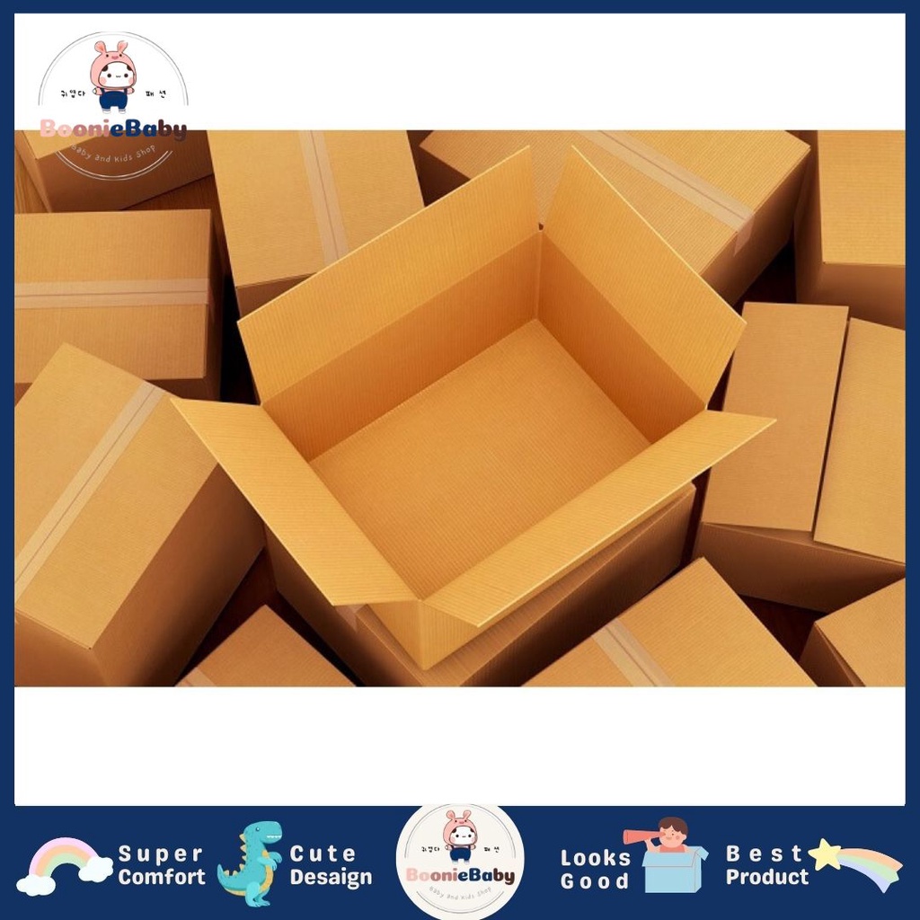 boonie Box Packaging Kardus / Bungkus Kemasan Packing Polos