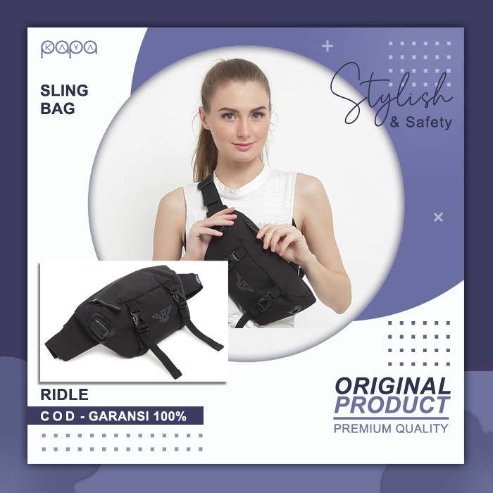 Tas Selempang Pria Keren Ridle Bag Original