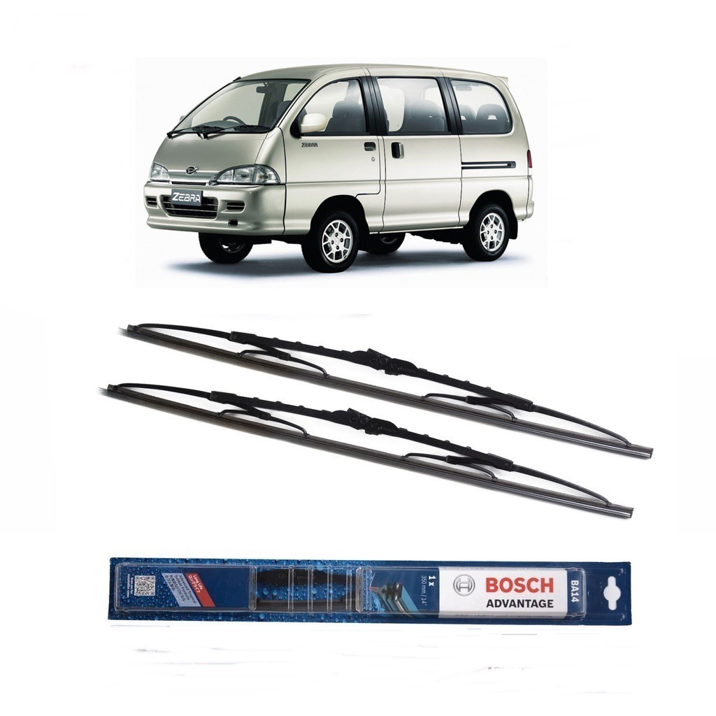 Bosch Wiper Daihatsu Zebra Frame Besi - 2 buah/Set 14-16