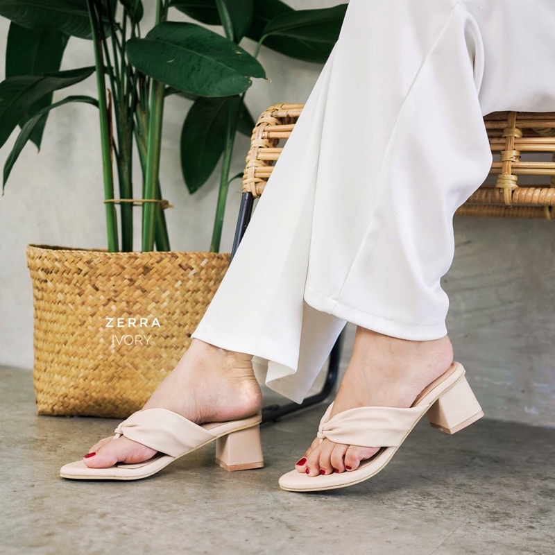 Bellashoesjkt Zerra Heels Wanita-Ivory