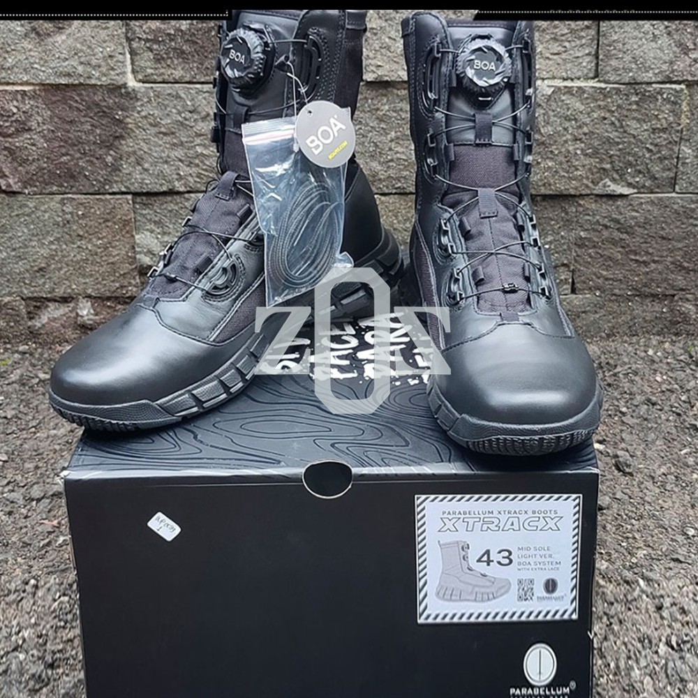 Sepatu PDL Parabellum Xtrack BOA TNI POLRI Militer Tactical Black
