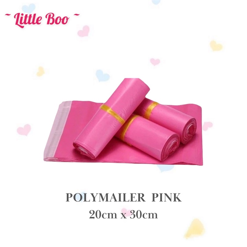 

ISI 100 POLYMAILER PINK GLOSY PREMIUM / POLYMAILER 20x30/ POLYMAILER PACKAGING ONLINE ADA PEREKAT