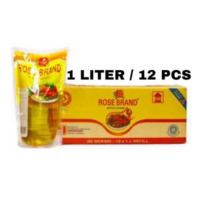

Minyak Goreng Rose Brand 1L {1Liter/12Pcs}