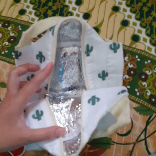 Cooler Bag Tas Tempat Makan Panas Dingin Lunch Bag Rantang Tas Belanja Lipat Tas Bekal Makanan 196