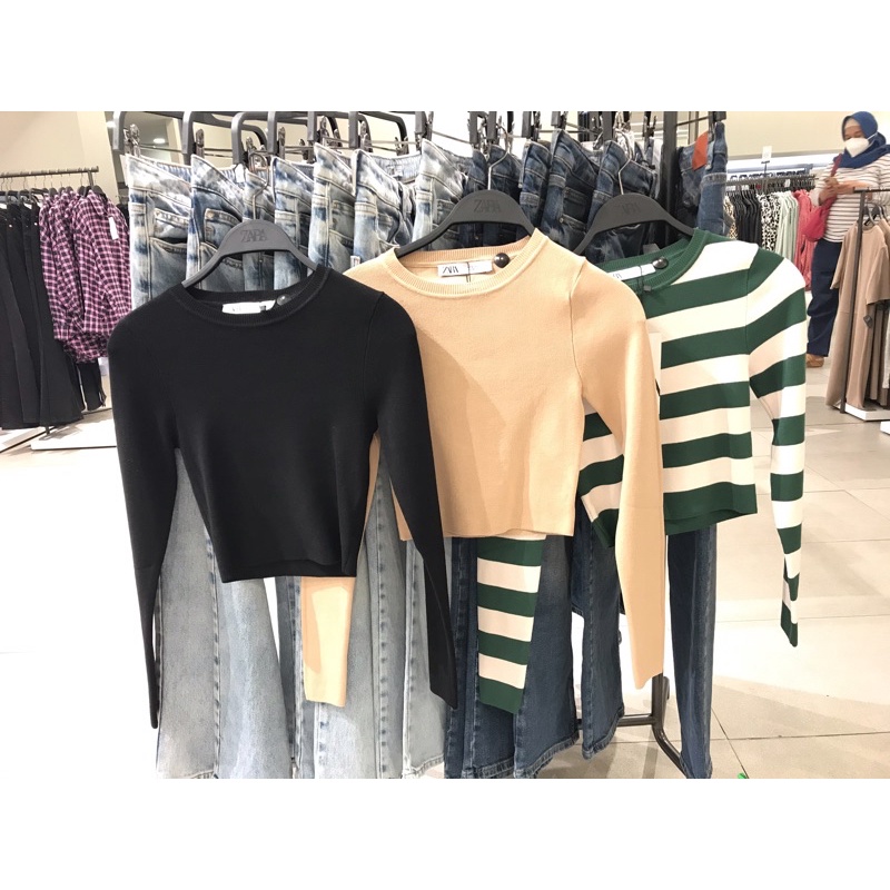 long sleeve ZARA / crop top ZARA / dress zara