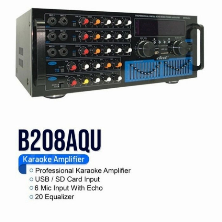 POWER AMPLIFIER KARAOKE DAT B208AQU ORIGINAL DAT B20 AQU