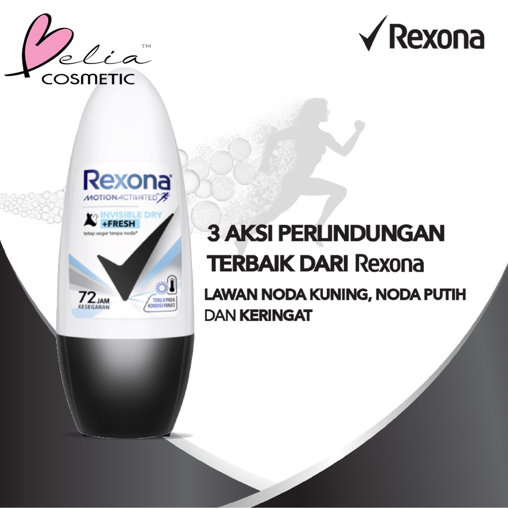 ❤ BELIA ❤ REXONA Deodorant Roll On Penghilang Bau Badan | Women | Men (✔BPOM)