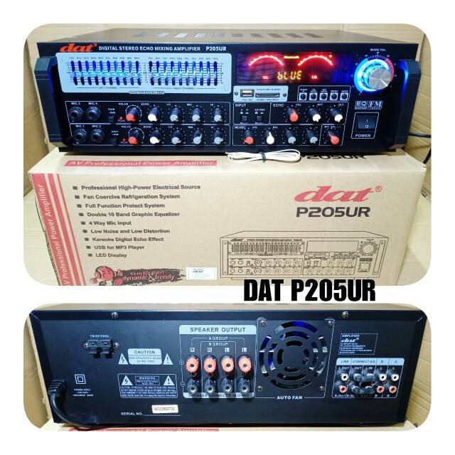 AMPLI DAT P205UR PROFESIONALL