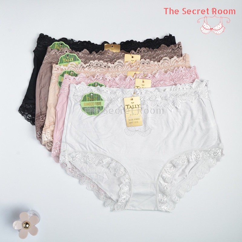 TALLY CD CELANA DALAM 213 I FIT XXL | KATUN BAMBOO | RENDA | FREE SIZE