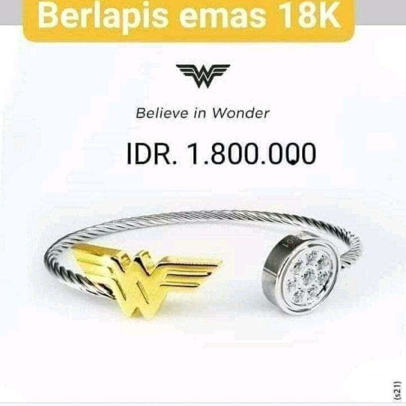 (second)Gelang wonder women bangle mci/gelang kesehatan original mci/original mci