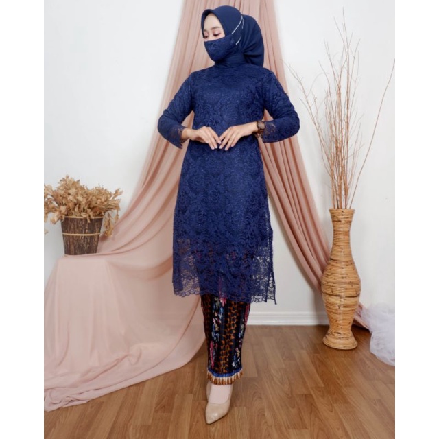 KAK&gt; SET KEBAYA MAHIRA - KEBAYA BRUKAT MODERN - TUNIK KEBAYA BRUKAT - BAJU KEBAYA PESTA CANTIK MODIS