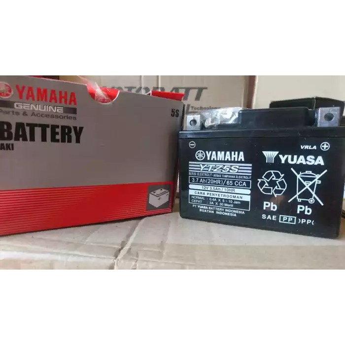 aki MOTOR ORIGINAL YAMAHA AKI KERING genuine battery YUASA accu motor