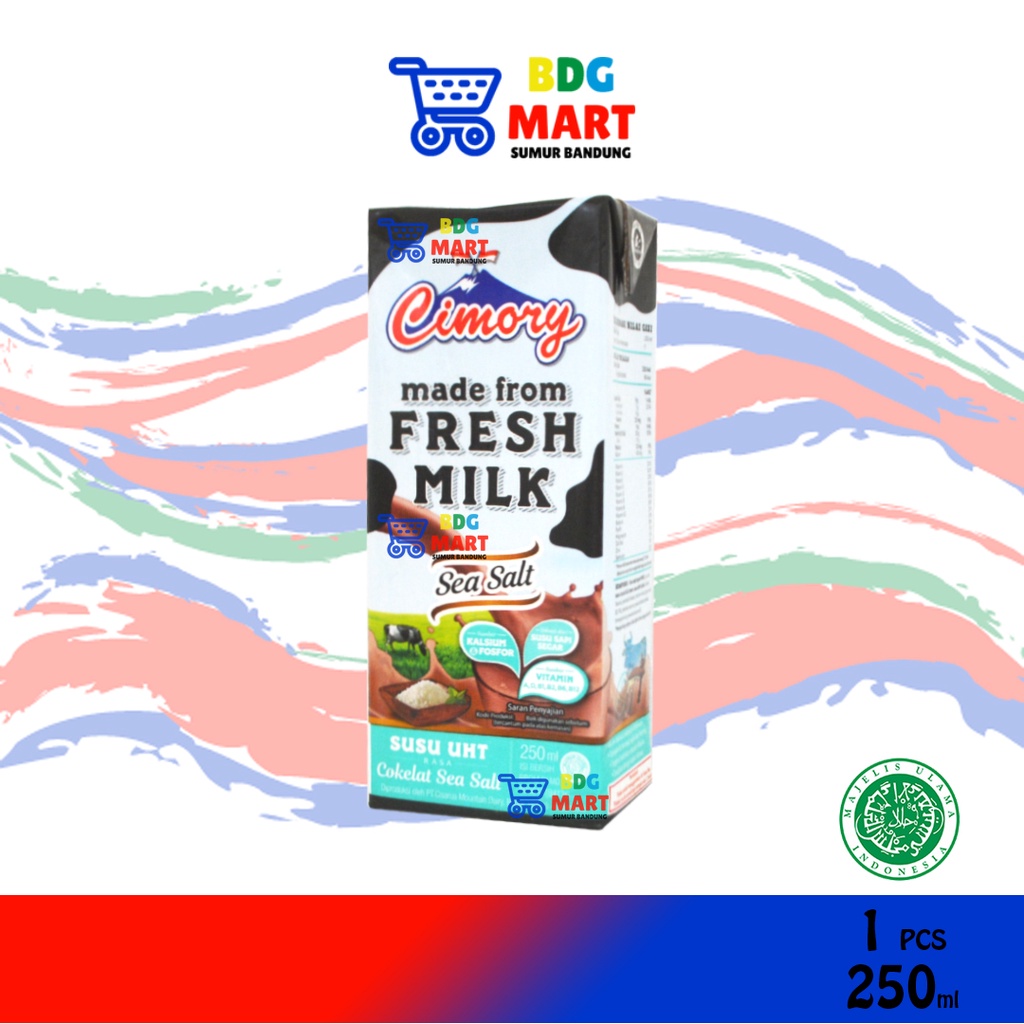 

Susu Cimory Fresh Milk Sea Salt Susu UHT Garam Laut Halal - 250ml