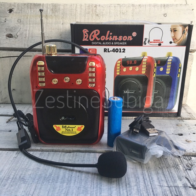 Speaker Radio / Digital Audio Portable dengan Microphone RL-4012BT Rolinson