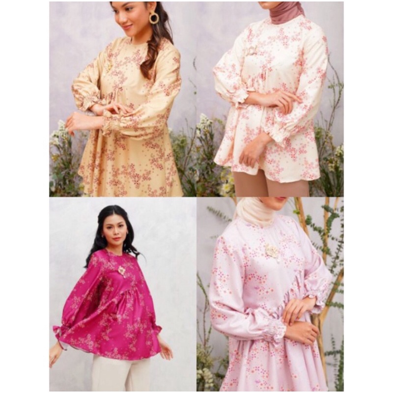 BELLA BLOUSE WEARING KLAMBY CHEESE CAKE dan STRAWBERRY SIZE S, XS