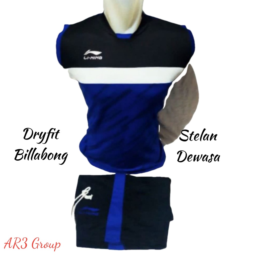 ( 3 BAJU HANYA 100 RIBUAN ) Baju olahraga pria/wanita bahan Printing cocok untuk badminton voli futsal sepak bola dan runing