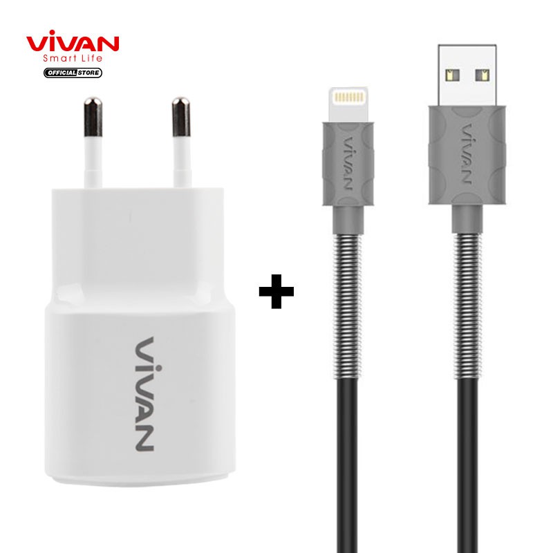 Charger VIVAN Original Casan HP USB 2A Power Oval White