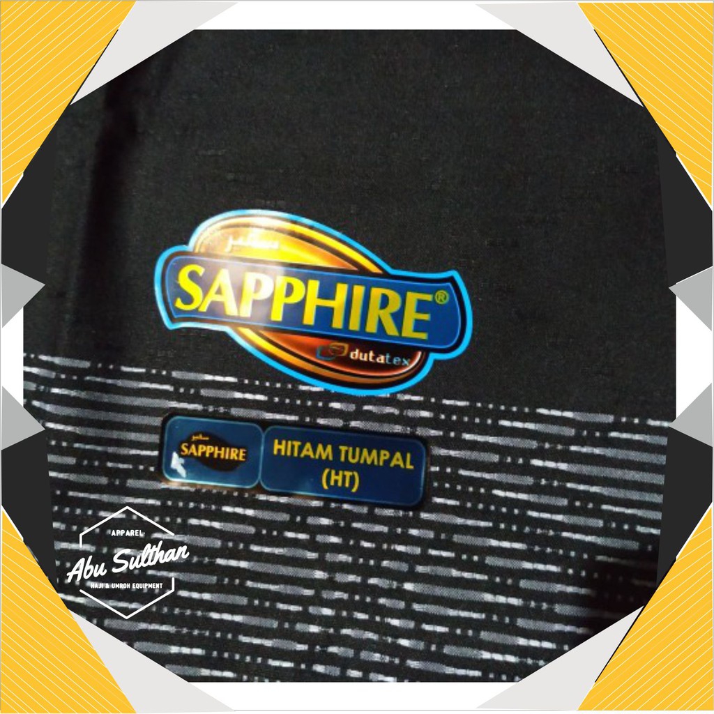 SARUNG SAPPHIRE HITAM TUMPAL