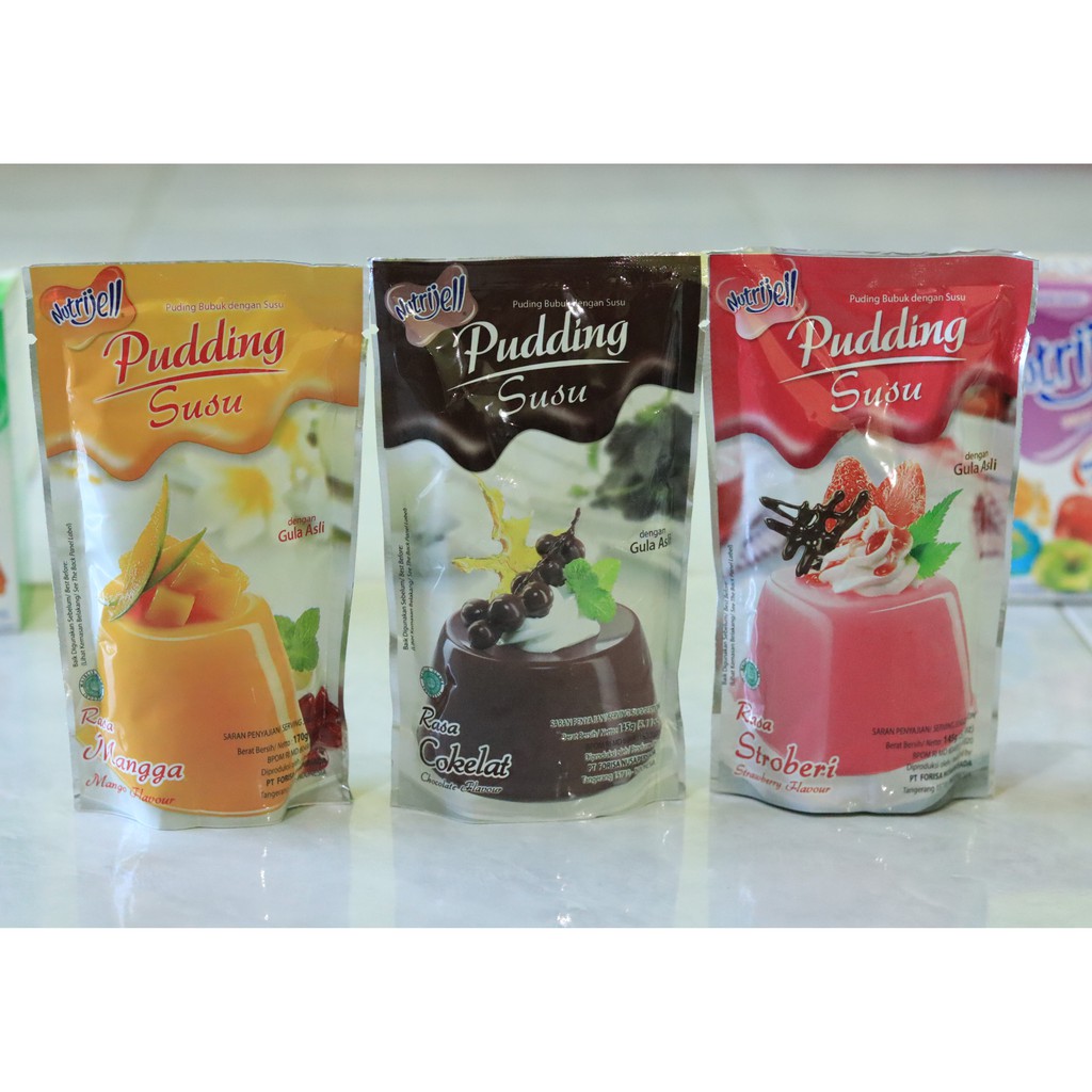 

Nutrijell puding susu banyak varian rasa