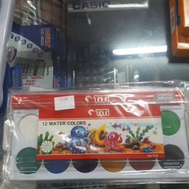 

Cat air titi 12 warna free kuas