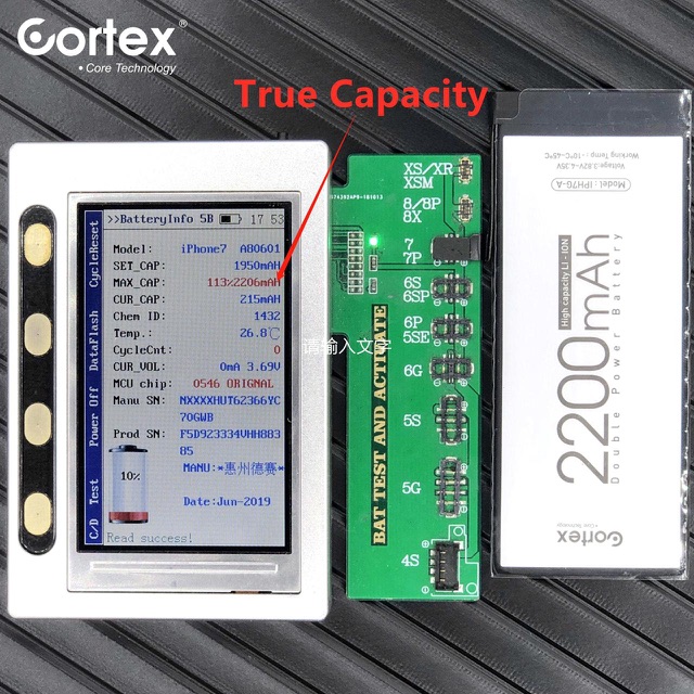 Cortex Bateray 6plus Battery Hight Capacity Original Batre Batrai Handphone 6+